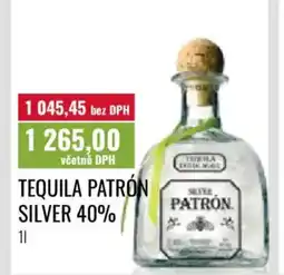 Ratio Tequila Patrón silver 40% nabídka