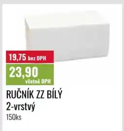 Ratio Ručník ZZ bílý 2-vrstvý nabídka