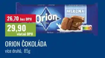 Ratio Orion čokoláda nabídka
