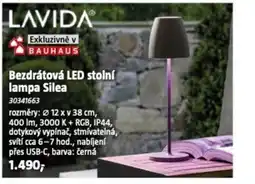 Bauhaus Bezdrátová LED Stolní lampa Silea nabídka