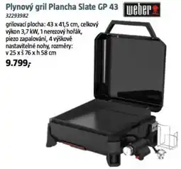 Bauhaus Plynový gril Plancha Slate GP 43 nabídka
