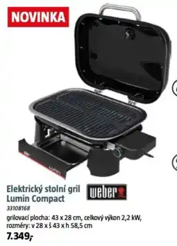 Bauhaus Elektrický stolní gril Weber Lumin Compact nabídka