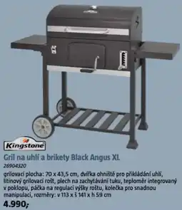 Bauhaus Gril na uhlí a brikety Black Angus XL nabídka