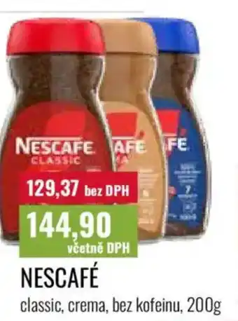 Ratio Nescafé nabídka