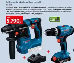 Bauhaus BOSCH 4dílná sada aku brushless nářadí nabídka