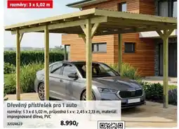 Bauhaus Dřevěný přístřešek pro 1 auto nabídka
