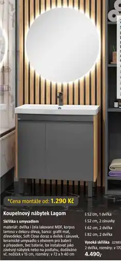 Bauhaus Koupelnový nábytek Lagom nabídka