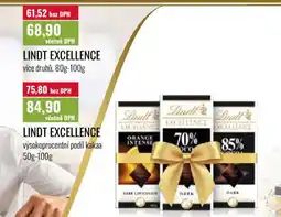 Ratio Lindt excellence nabídka