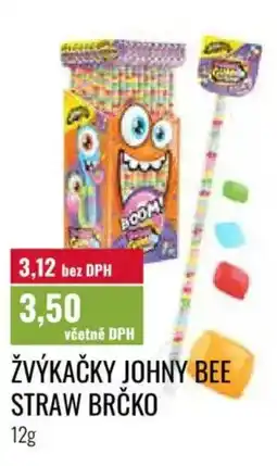 Ratio Žvýkačky Johny Bee straw brčko nabídka