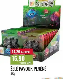 Ratio Želé pavouk plněné nabídka
