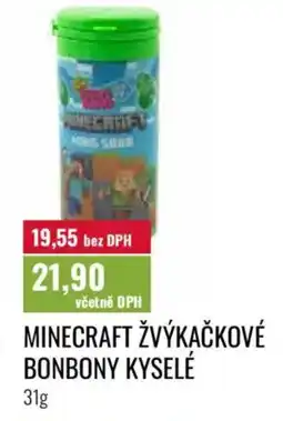 Ratio Minecraft žvýkačkové bonbony kyselé nabídka