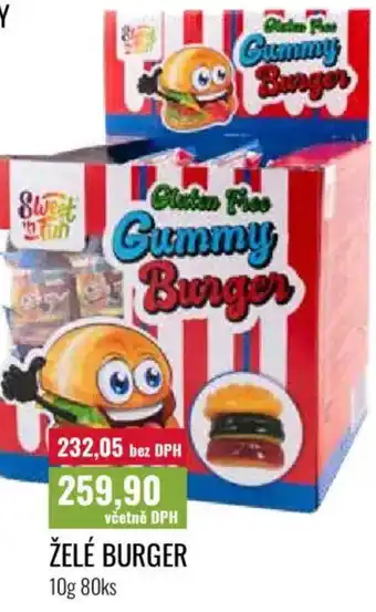 Ratio Želé burger nabídka