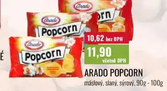Ratio Arado popcorn nabídka