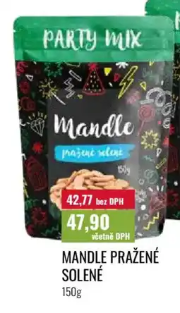 Ratio Mandle pražené solené nabídka