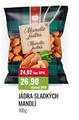 Ratio Jádra sladkých mandlí nabídka