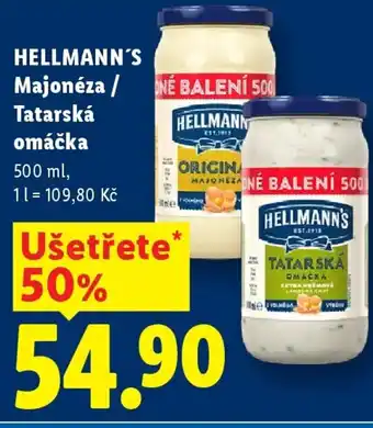 HELLMANN'S Majonéza / Tatarská omáčka