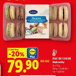 Lidl DUC DE COEUR Makronky nabídka