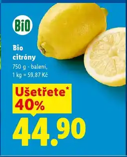 Lidl Bio citróny nabídka