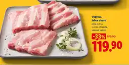 Lidl Vepřová žebra s kostí nabídka