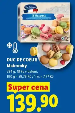 Lidl DUC DE COEUR Makronky nabídka