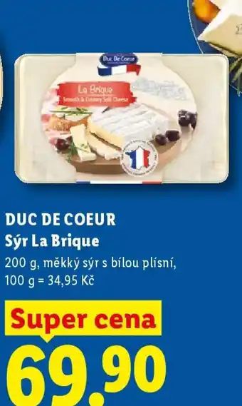 Lidl DUC DE COEUR Sýr La Brique nabídka