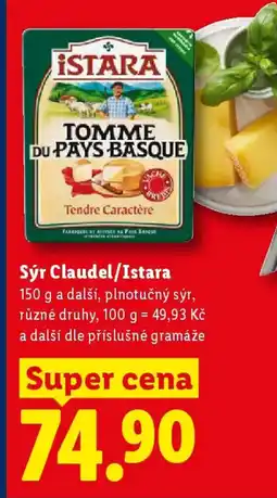 Lidl Sýr Claudel/Istara nabídka