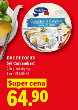 Lidl DUC DE COEUR Sýr Camembert nabídka