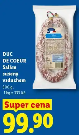 Lidl DUC DE COEUR Salám sušený vzduchem nabídka