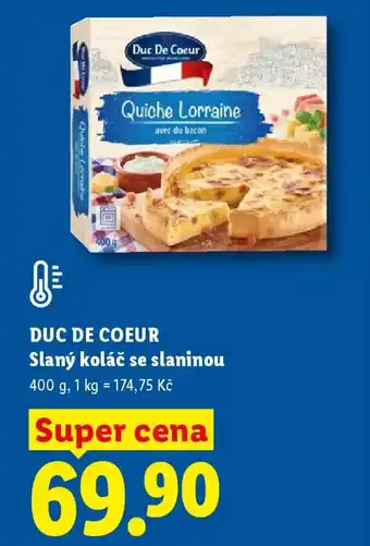 Lidl DUC DE COEUR Slaný koláč se slaninou nabídka