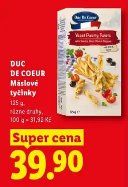 Lidl DUC DE COEUR Máslové tyčinky nabídka