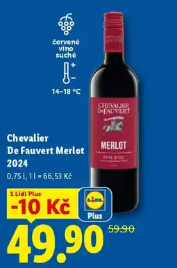 Lidl Chevalier De Fauvert Merlot 2024 nabídka