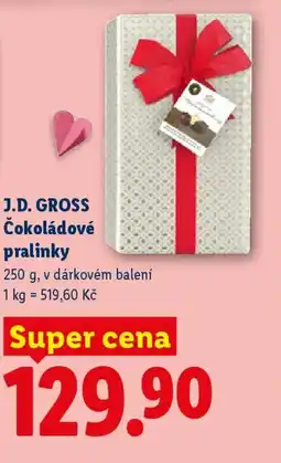 Lidl J.D. GROSS Čokoládové pralinky nabídka