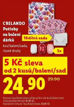 Lidl CRELANDO Potřeby na balení dárků nabídka