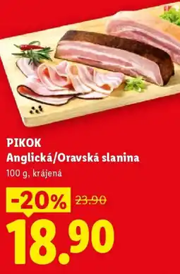 Lidl PIKOK Anglická/Oravská slanina nabídka