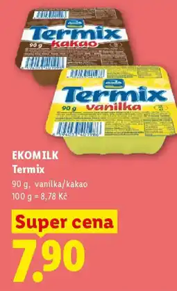 Lidl EKOMILK Termix nabídka