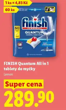 Lidl FINISH Quantum All in 1 tablety do myčky nabídka