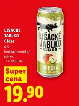 Lidl LIŠÁCKÉ JABLKO Cider nabídka
