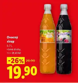 Lidl Ovocný sirup nabídka