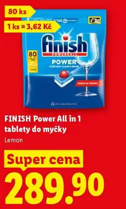 Lidl FINISH Power All in 1 tablety do myčky nabídka