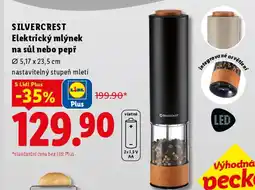 Lidl SILVERCREST Elektrický mlýnek na sůl nebo pepř nabídka