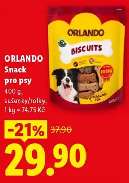 Lidl ORLANDO Snack pro psy nabídka