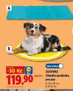 Lidl ZOOFARI Chladicí podložka pro psy nabídka
