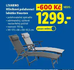 Lidl LIVARNO Hliníkové polohovací lehátko Houston nabídka