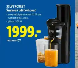 Lidl SILVERCREST Šnekový odšťavňovač nabídka