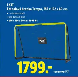 Lidl EXIT Fotbalová branka Tempo nabídka