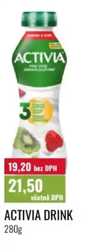Ratio Activia drink nabídka
