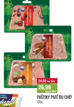 Ratio Paštiky paté du chéf nabídka