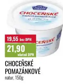 Ratio Choceňské pomazánkové nabídka