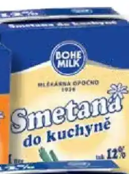Ratio BOHEMILK Smetana do kuchyně 12% nabídka