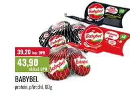 Ratio Babybel protein, přírodní nabídka